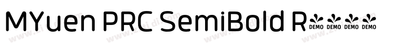 MYuen PRC SemiBold R字体转换